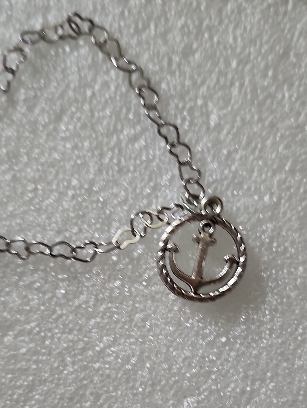 Silver Anchor Charm Bracelet / Anklet - Women Jewelry